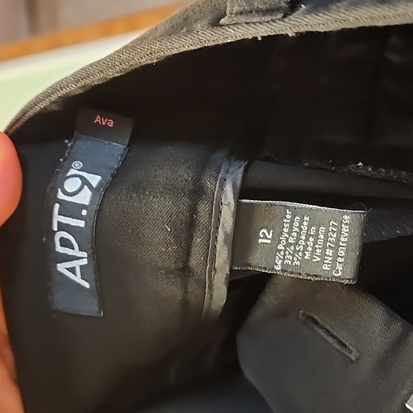 Black Staight Leg Dress Pants - Picture 8 of 11